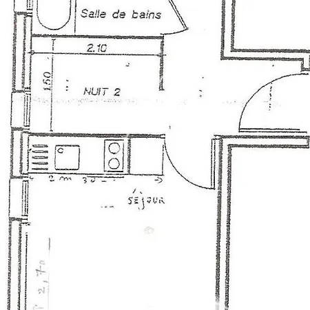 Les Jardins Du Casino T2 Bis- 4 Personnes-tarif Cures Apartment Bagneres-de-Luchon